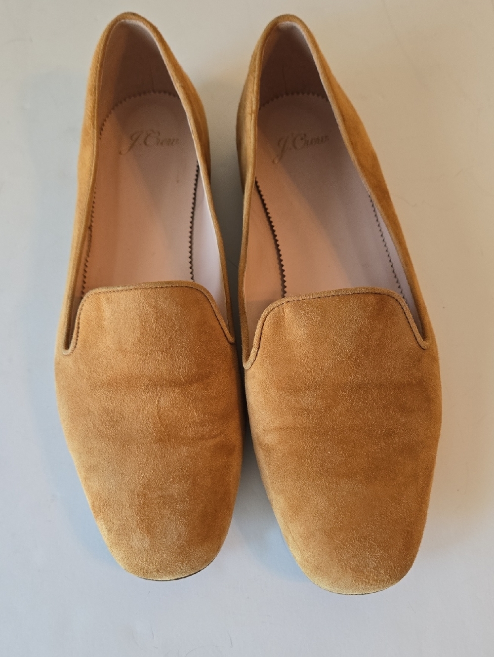 J. Crew Women's Suede Loafers in Tan Brown Size 9.5